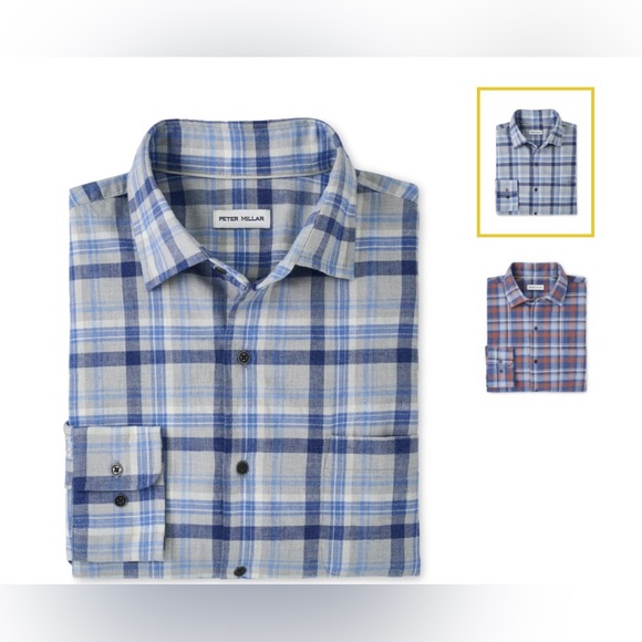 Peter Millar Sherbrooke Cotton Sport Shirt For Men. - Picture 6 of 6